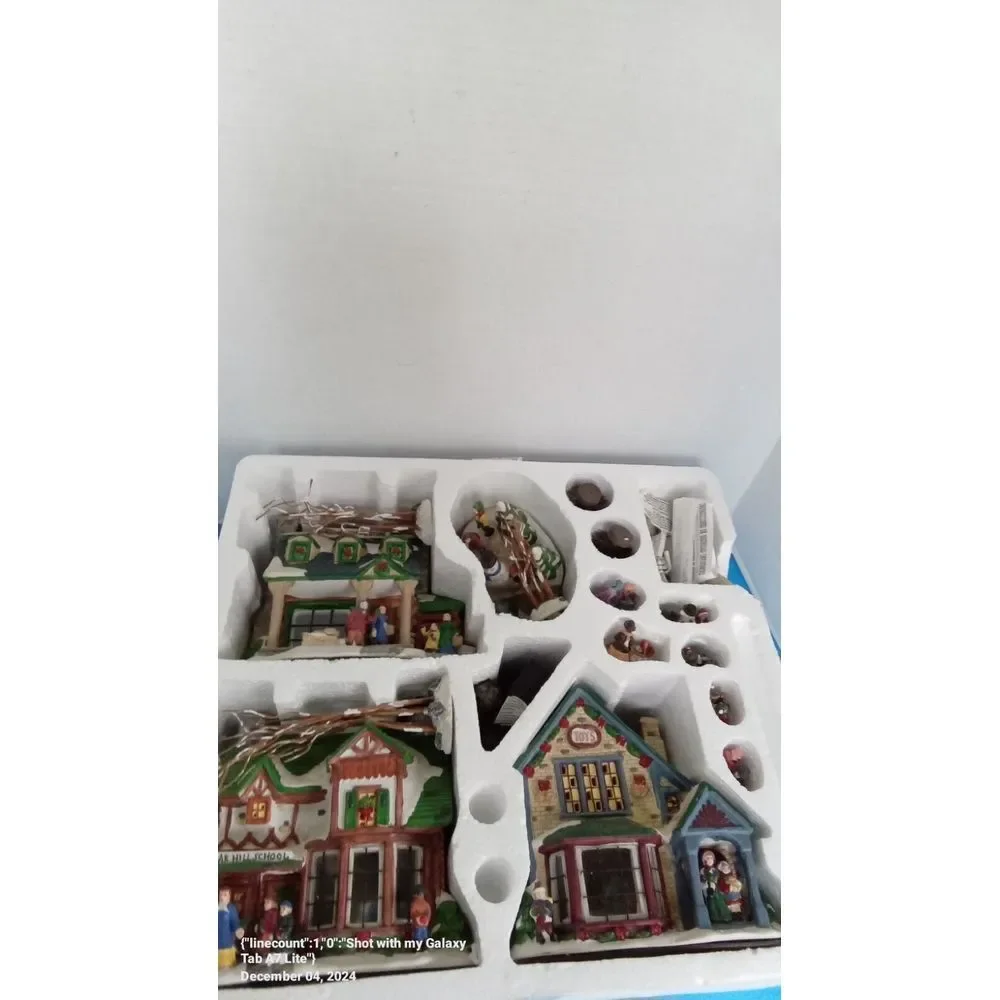 Holiday‎ Home Accents 15-Piece Lighted Christmas Downtown Village Set Collection